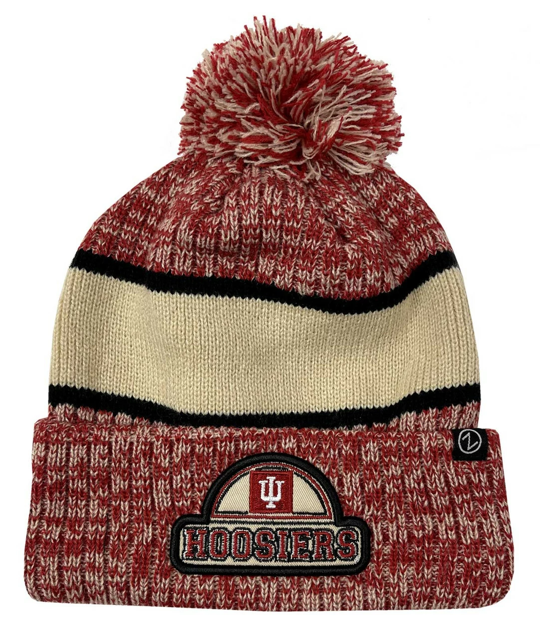 Zephyr Indiana University Hoosiers Brighton Retro Style Beanie W/Fleece Lining 1 Zephyr Indiana University Hoosiers Brighton Retro Style Beanie W/Fleece Lining