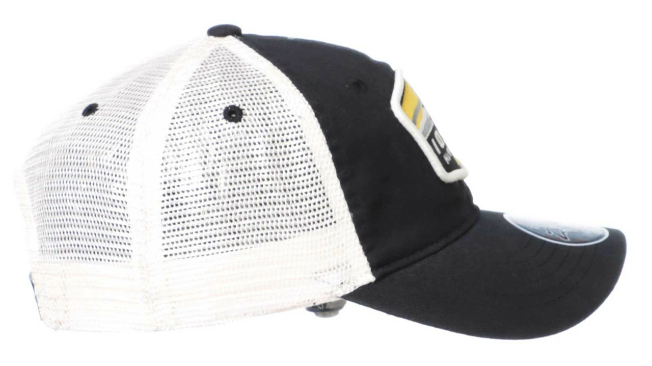 Zephyr Iowa Hawkeyes Outlook Patch Adjustable Trucker Cap - Black/Beige 3 Zephyr Iowa Hawkeyes Outlook Patch Adjustable Trucker Cap - Black/Beige - Image 3