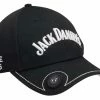 Jack Daniels Men's Black Baseball Cap Hat, 6-Panel Old No. 7 Brand. JD77-106
