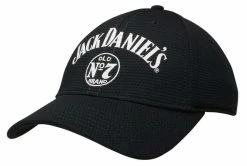Jack Daniels Men's Last Call Baseball Cap Hat, Black 6-Panel. JD77-108