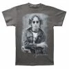 John Lennon Unisex New York City NYC '1972 Tee T-Shirt Charcoal Gray JL1024