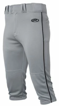 Rawlings Mens Adult Launch Baseball Pants Piped Knicker Short Style LNCHKPP