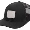 Marucci Men's Four Corners Patch Adjustable Snapback Trucker Hat - Black