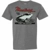 Rex Men's Ford Mustang Short Sleeve Cotton Blend Graphic T-Shirt - Gray