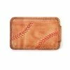 Rawlings Baseball Stitch Tan Magnetic Money Clip With Front Pocket, MW494
