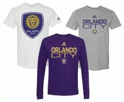 Adidas Men's MLS Orlando City (3 Pack) Tees T-Shirt Major League Soccer (M)