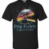 Rex Men's Pink Floyd �Moon� Short Sleeve Crew Neck Graphic T-Shirt - Black