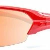 Raze Eyewear X-DRIVE Sport Sunglasses Sun Protection Amber Lens (Red HD)