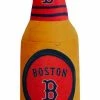 Pets First Boston Red Sox Beer Bottle Squeaker Plush Dog Toy - Brown/Red