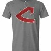 Fanatics Men's MLB Cleveland Indians Coop Primary Short Sleeve Crew Neck T-Shirt