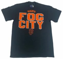 Fanatics Men's MLB San Francisco Giants Alias “Fog City” Short Sleeve Tee– Black