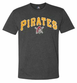 Fanatics Men's MLB Pittsburgh Pirates Bigger Series Sweep Short Sleeve Tee, Gray