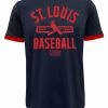 Fanatics Men's MLB St Louis Cardinals Defender Arc Short Sleeve T-Shirt � Blue