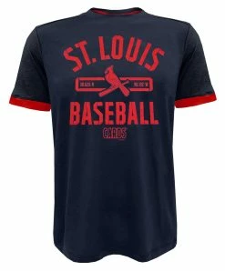 Fanatics Men's MLB St Louis Cardinals Defender Arc Short Sleeve T-Shirt � Blue