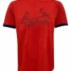 Fanatics Men's MLB St Louis Cardinals Mesh Wordmark Short Sleeve Crew Neck Tee