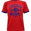 Fanatics Men's MLB Chicago Cubs Defender Arc Short Sleeve Crew Neck T-Shirt, Red