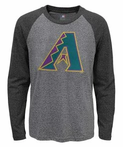 Fanatics Men's MLB Arizona Diamondbacks Jumbo Logo Long Sleeve Crew Neck T-Shirt