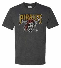 Fanatics Men's MLB Pittsburgh Pirates Coop Crew Short Sleeve Crew Neck T-Shirt