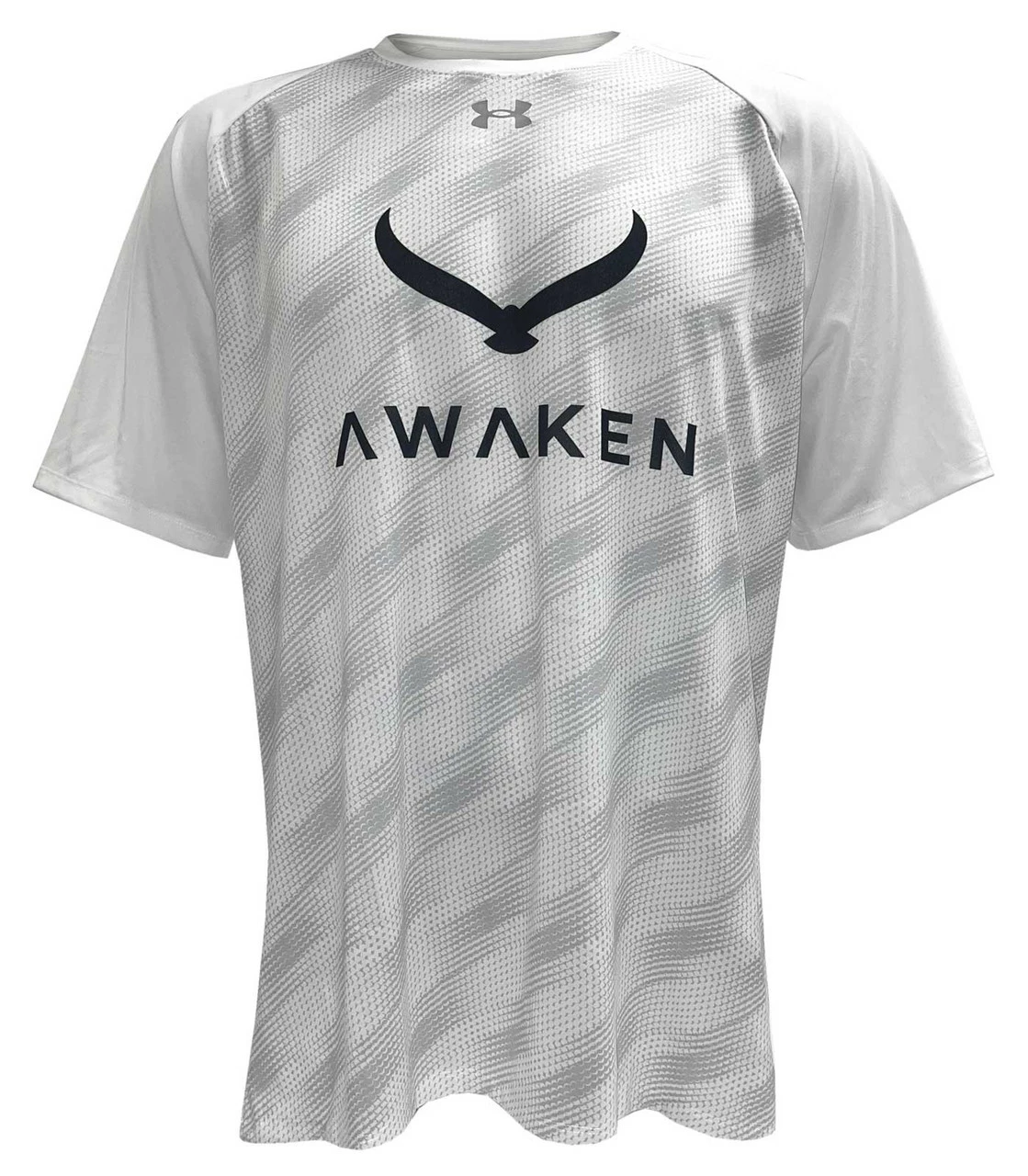 Under Armour Men's Awaken Patterned Golf Short Sleeve Tee T-Shirt White 1351354 1 Under Armour Men's Awaken Patterned Golf Short Sleeve Tee T-Shirt White 1351354