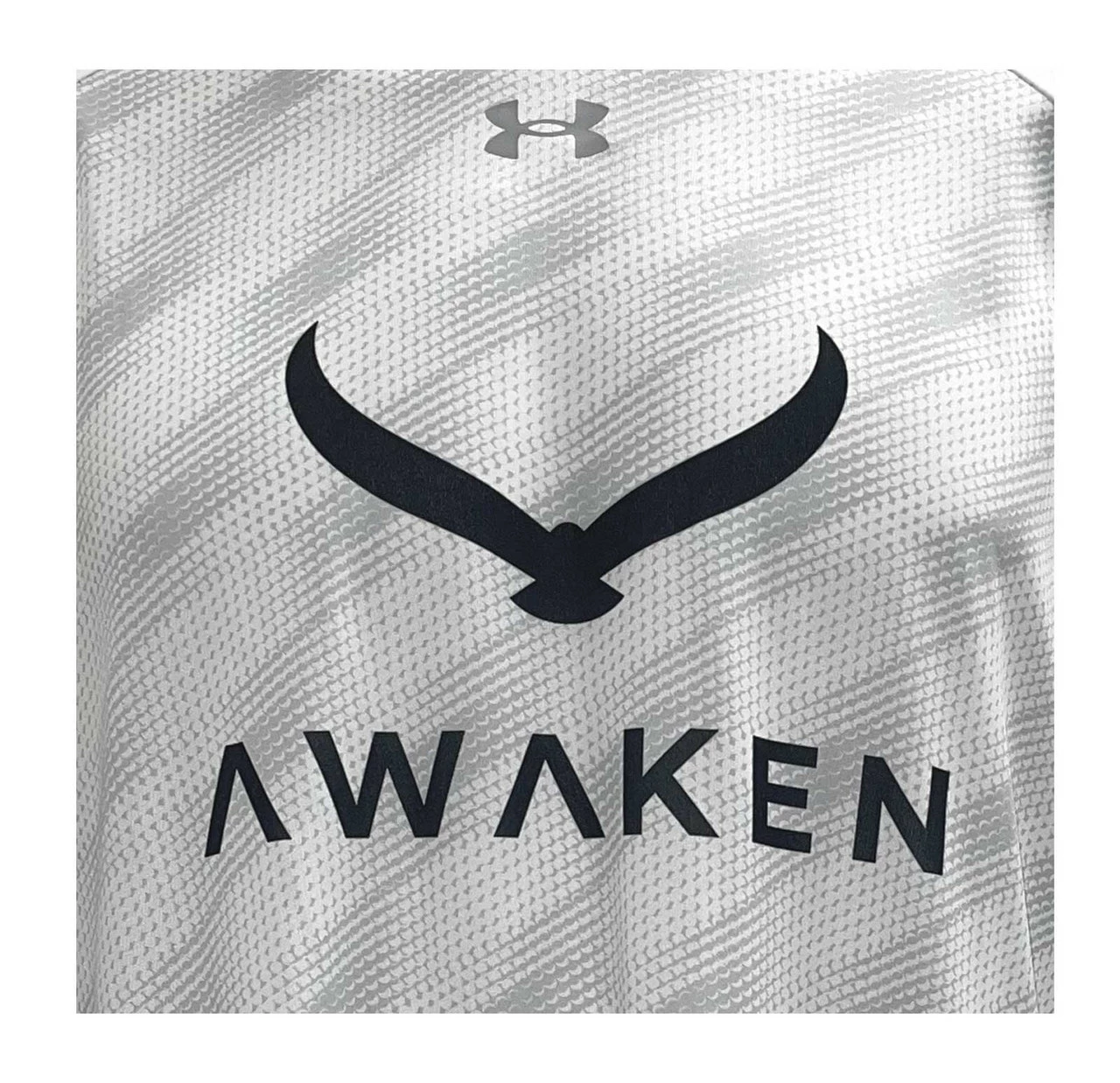 Under Armour Men's Awaken Patterned Golf Short Sleeve Tee T-Shirt White 1351354 2 Under Armour Men's Awaken Patterned Golf Short Sleeve Tee T-Shirt White 1351354 - Image 2