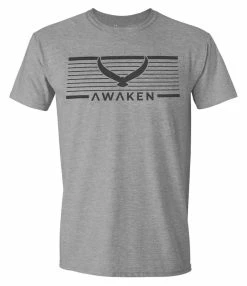 Under Armour UA Men's Awaken Eagle Graphic Short Sleeve Tee T-Shirt Gray 1360693