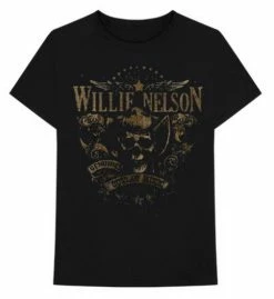 Willie Nelson Genuine Outlaw T-Shirt Tee Country Music Band Album Tour ZRWN1009